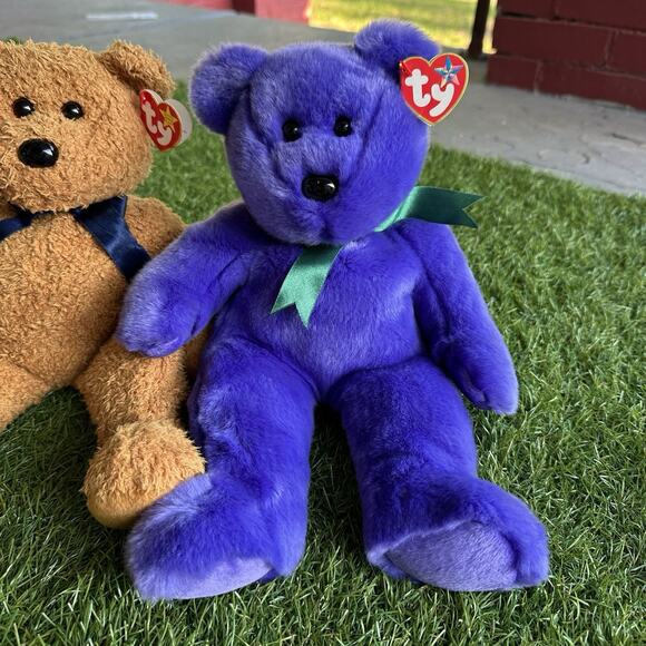 Ty Beanie Baby Buddy Plush Lot Of 6 Chubby 2 Fuzz‎ Cranberry Employee - Picture 6 of 16